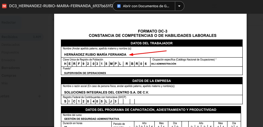Aplicación para llenar DC3 en línea el DC3 está listo para descargarse e imprimirse