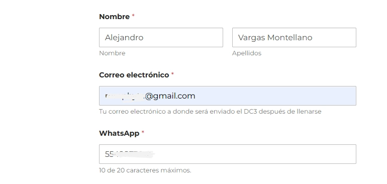 Paso 5 del Llenador DC3 Online STPS parte 1