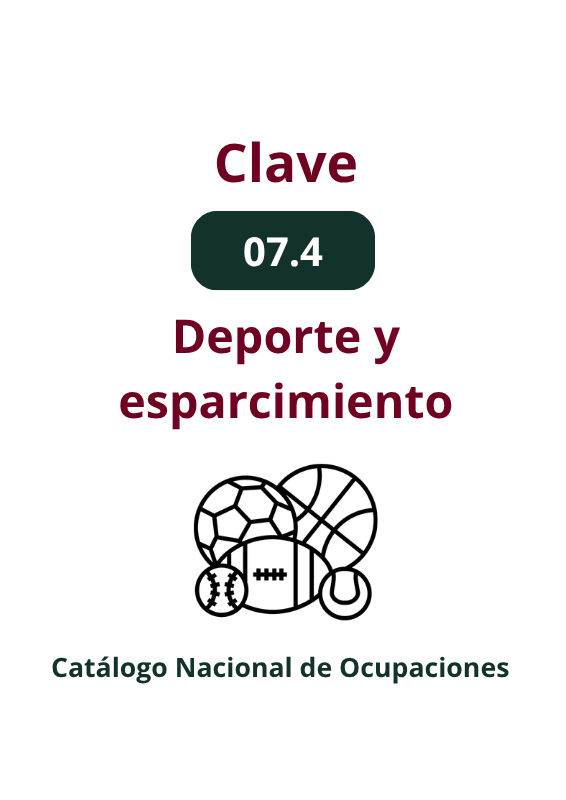 07.4 Deporte y esparcimiento ocupación específica catálogo nacional de ocupaciones ejemplos y puestos laborales en México